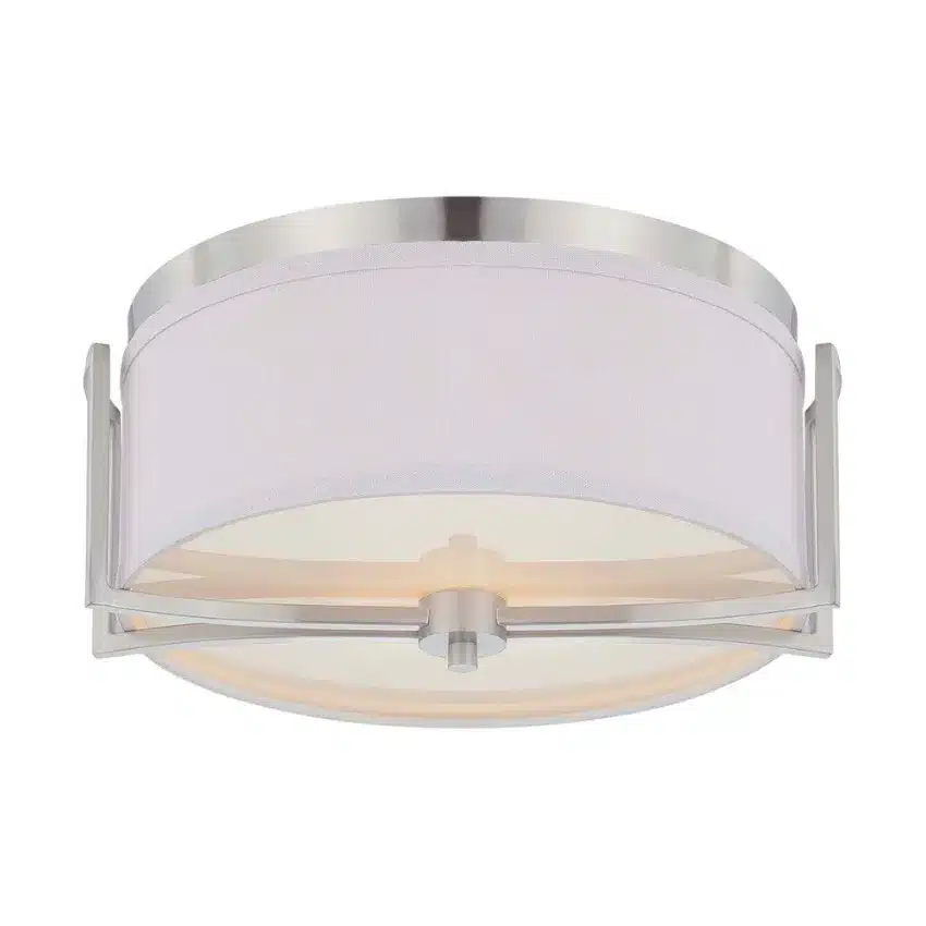 PLAFONNIER 2-L NICKEL- GEMINI 60-4761