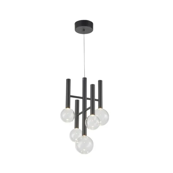 SUSPENDU NOIR 5-L LED- TERRA AC6855BK