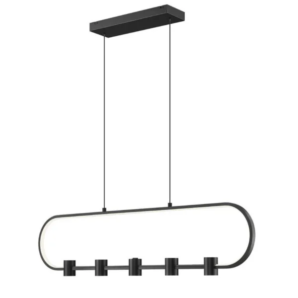 SUSPENDU LINÉAIRE DEL NOIR- SAROS 4101-42L-MB-LED