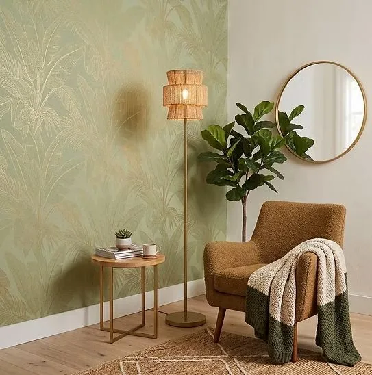 LAMPE DE PLANCHER JUTE NATURELLE- ROTA CN0076-BKNT - Image 2