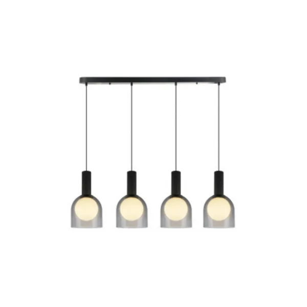 SUSPENDU 4-L LINÉAIRE NOIR- JUNA SC13384BK