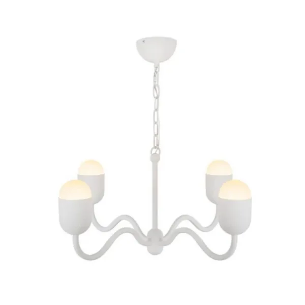 CHANDELIER 4-L BLANC- EFFIE CH558427AWOP