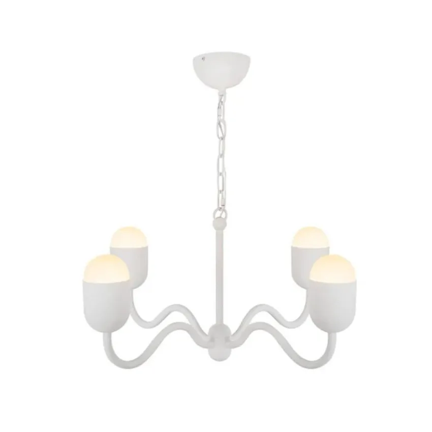 CHANDELIER 4-L BLANC- EFFIE CH558427AWOP