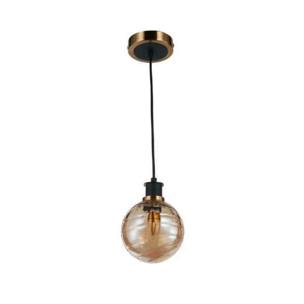 SUSPENDU SIMPLE LAITON ET NOIR- GEM AC11870AM