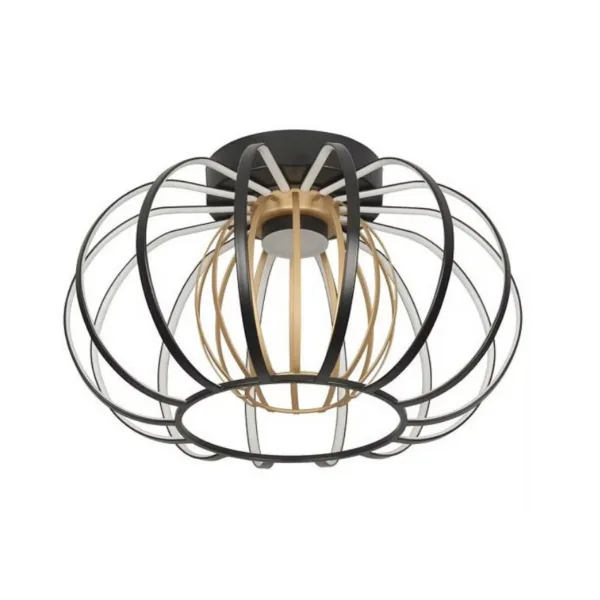 PLAFONNIER DEL NOIR-ET OR- ESTELAR CN9460-BKGD