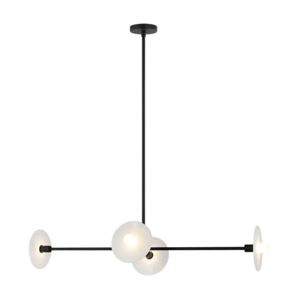 SUSPENDU LINÉAIRE 4-L NOIR- MONUMENT C42604MB