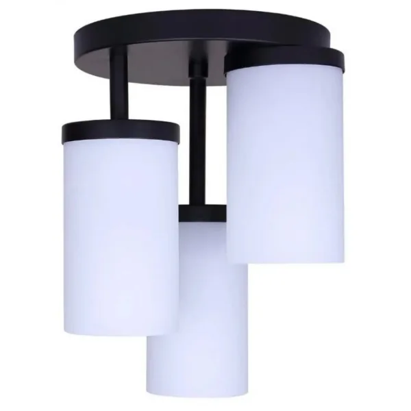 SEMI PLAFONNIER 3-L NOIR- BRITTON ISF1234A03BK-FO