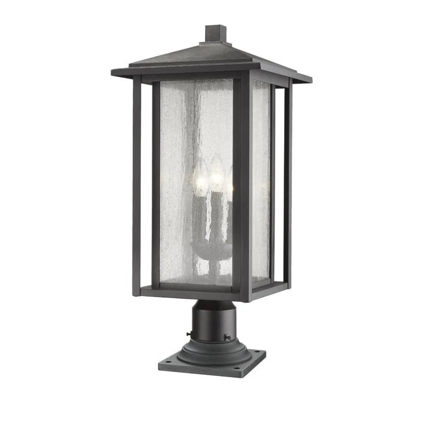 FIXTURE EXTÉRIEUR PEDESTAL NOIR- ASPEN 554PHXLR-533