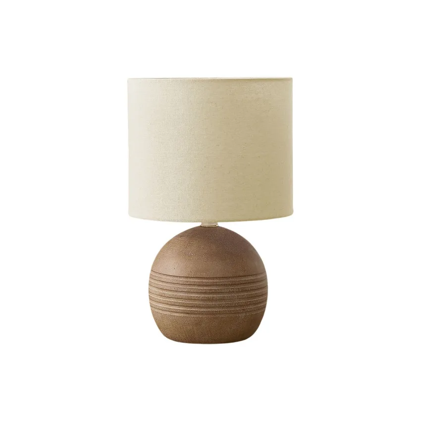 LAMPE DE TABLE BRUN RESINE / BEIGE- I 9793