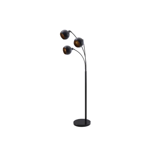 LAMPE DE PLANCHER 3-L NOIR- I 9648