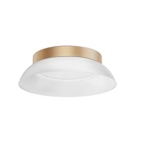 WHITE AND GOLD LED FLUSH MOUNT- SOTTILE CNXSM-09-C27WGD