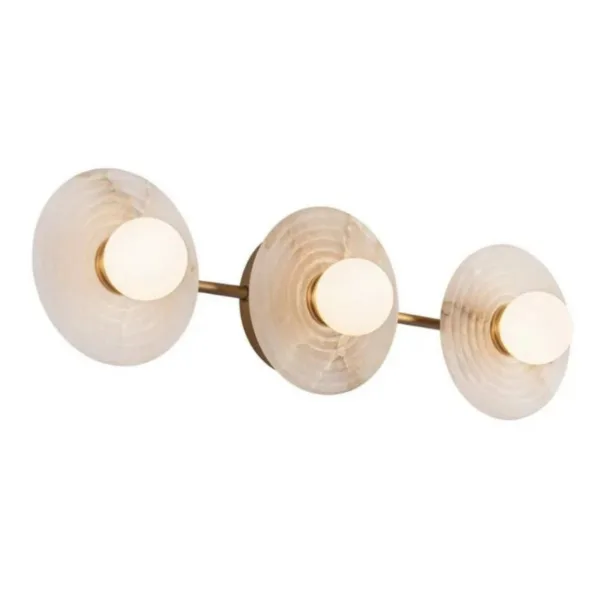 VINTAGE BRASS 3-L VANITY LIGHT- DAHLIA WV346322VBAR