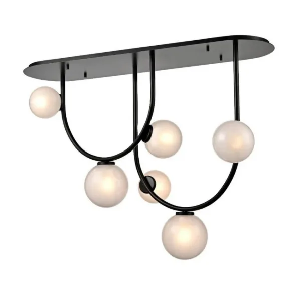 PLAFONNIER LINÉAIRE 6-L NOIR- ESCARPENT DVP26402EB-VICE